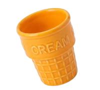 Colorful Ceramic Dessert Cup with Sweet Cone Shape, A | Sundae Dessert Container for Fruit and Yogurts for Home Use Party Tableware Decoration Daily Use