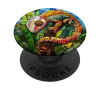 Colorful Chameleon Decorative Art PopSockets Adhesive PopGrip