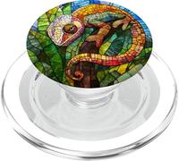 Colorful Chameleon Decorative Art PopSockets PopGrip for MagSafe