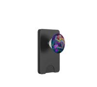 Colorful Chameleon Drinking Boba Tea PopSockets PopWallet for MagSafe