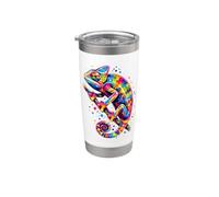 Colorful Chameleon Lizard Lover Stainless Steel Insulated Tumbler