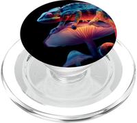 Colorful Chameleon Mushroom Reptile Art PopSockets PopGrip for MagSafe