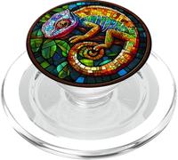Colorful Chameleon Reptile Art PopSockets PopGrip for MagSafe
