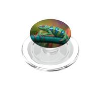 Colorful Chameleon Reptile Wildlife Animal Lizard PopSockets PopGrip for MagSafe