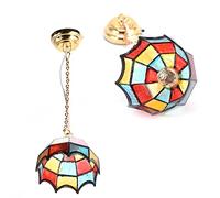 Colorful Chandelier in 1:12 Scale, Miniature LED Ceiling Light for Doll House Decoration - Beautiful Doll House Accessories
