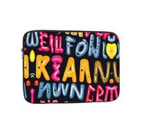 Colorful Characters Patterned 13 inch Portable Laptop Bag - Perfect for Business, Travel, School, Office Shockproof Laptop Inner Pocket