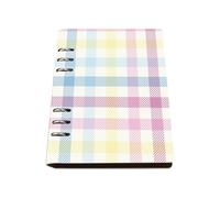 Colorful Check Notebook A5, Pu Leather A5 Notebooks, Lined Paper Diary Notebook 180Pages/90Sheets, School Books for Writing, Note Books for School, Study Essentials Women Man