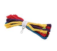 Colorful Chewing Toy Cotton Rope Bird Hanging Toy for Sharpening Beak Prevent Depression Easy to Install