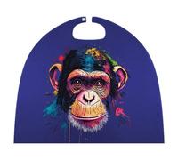 Colorful Chimpanzee Face Monkey Funny Halloween Cape Fancy Dress Cloak Cosplay Costume Robe for Adults