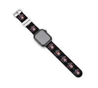 Colorful Chimpanzee Face Monkey Smartwatch Replacement Band Compatible with IWatch Soft Silicone Wristbands Watch Strap 38mm/40mm
