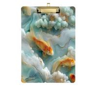 Colorful Chinese Jade Golden Fish clipboard Engineer Plastic for Nursing Student Trade Quest Size 9 x 12.5 Tabla para escribir