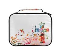 Colorful Christian Cross Music Note Floral Colored Pencil Bag Large Capacity Pencil Case for Colouring Pencils Pen Bag Marker Organizer