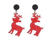 Colorful Christmas Dangle Earrings Christmas Stockings Christmas Tree Santa Claus Snowflake Deer Acrylic Christmas Earrings Christmas Gift, Acrylic, No Gemstone