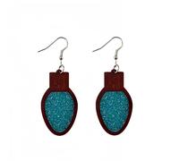 Colorful Christmas Dangle Earrings for Women Glitter Blingbling Christmas Tree Bell Light Bulbs Earrings Red Green Silver Gold 3D Christmas Jingle Bell Earrings Christmas Holiday Jewelry Gift, Wood