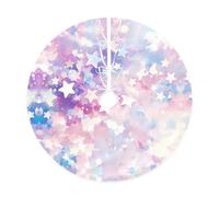 Colorful Christmas Tree Skirt – Festive Printed Holiday Decor With Premium Linen-Like Fabric For Christmas, New Year & Halloween Celebrations