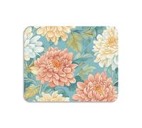 Colorful Chrysanthemum Flowers Dish Drying Mat Absorbent Diatomaceous Earth Mat Dish Wish Drying Mat Non-slip Kitchen Countertop Decor