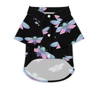 Colorful Cicada Classic Dog Clothes Cat Shirt Puppy Costume Button Tshirt Summer