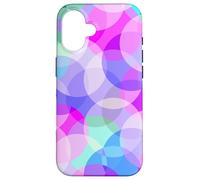 Colorful Circles Light Pink Blue Purple Pattern Shapes Mania Case for iPhone 16