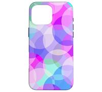 Colorful Circles Light Pink Blue Purple Pattern Shapes Mania Case for iPhone 16 Pro Max