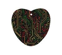 Colorful Circuit Board Car Air Freshener Decorative Hanging Aromatherapy Tablets for Car Trucks Love form