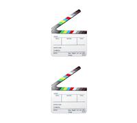 Colorful Clapperboard Director Slates Whiteboards Movie Film Clap Board For Film Production Acrylic 30x24cm Acrylic Clapboard