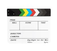 Colorful Clapperboard Director Whiteboards Movie Film Clap Board For Film Production 30x24cm