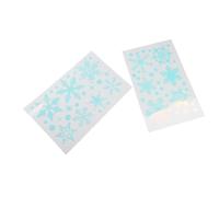 Colorful Classroom Snowflake Decor Wall - 3-Pack Glow-in-the-Dark Office Stickers Decals for Home Christmas Luminous Holiday (30 x 20 cm per Sheet PVC)