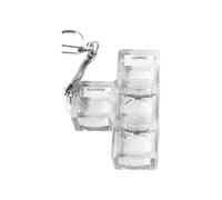 Colorful Clear Keychain Sugar Block Form Featuring Press Button Detail for Daily Anxious Relief Decorative Use Backpack Decoration