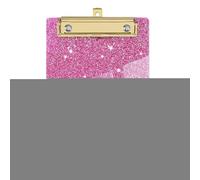 Colorful Clipboards - Glitter Clipboards Lightweight Cute Decorative Acrylic Clipboard A6 Letter Size with Gold Clip for Desk Supplies and Accessories