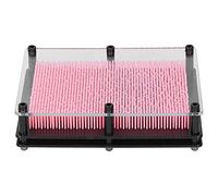 Colorful Cloning Pin Art Toy, 3D Hand Print Model for Children 6+, Easy to Play, Great Sense of Touch, Plastic Material, Suitable for Gifts, 5.8 X 7.8 X 1.6in (Pink)