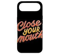 Colorful Close your Mouth Speech Emblem Case for iPhone Air