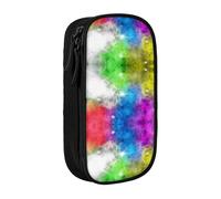 Colorful Cloud Print Pencil Case Coin Key Card Bag Purse Large Pen Pouch for Kids Boys School Office