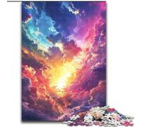 Colorful Clouds 1000 Piece Jigsaw Puzzles for Adults & Teens, Toys Educational Games Stress Relieving Secret Santa Gifts for And Age 14 (50x75cm)