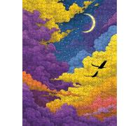 Colorful Clouds Jigsaw Puzzles for Adults 3000, 3000 Piece Jigsaw Puzzles, Classic Educational Jigsaws, Impossible de Assemble Handmade, Challenging Puzzle, Fun Family Activities FNKL0-157