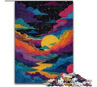 Colorful Clouds Jigsaw Puzzles for Adults Teenagers Jigsaws Puzzle, Relax Games Is Ideal As A Gift for The Whole Family (50x75cm)