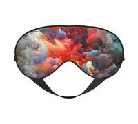 Colorful Clouds Print Satin Sleep Mask & Eye Mask | Deep Dream Sleep Masks for Women & Men | Soft Sleeping Eye Mask to Nourish Skin