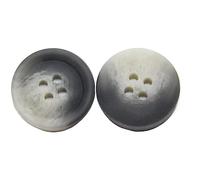 Colorful Coat Big Buttons 15/20/25/30mm Sizes Handmade DIY Accessories for Clothing, Large Windbreak, Suit, Sweater, Decoration, Grey, 28 mm 10pcs