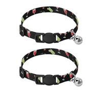 Colorful Cocktails Drinks Cats Collar 2 Pack Small Cat Collar Adjustable 10.6 to 17.1 Inches