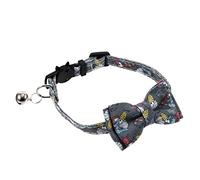 Colorful Collar with Bell Pet Neckchain for Parties Festivals Lightweight Comfortable Breathable Cloth Material for Daily Use