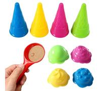 Colorful Cone Mould, Portable Shovel Kit, Stackable Sand Tray, Outdoor Picnic Park Game Organizer, Fun Family Reunion Activity in the Garden, Beach Toys