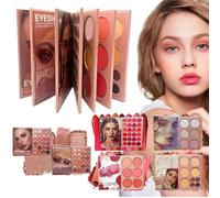 Colorful Contour Kit - Six Layer Professional Eyeshadow Palette, Rich Pigment Makeup Collection Set, Perfect Cosmetic Gift For Ladies And Girls | Beauty Tool For Your Wedding Party Or Photo