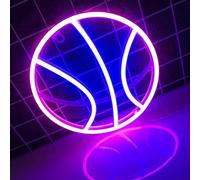 Colorful Cool Basketball Light-Emitting Logo, Suitable For Bars,Clubs,Living Room NightLights,Birthday,Energy-Saving And Low Consumption,Lightweight And Easy Carry,Camping Lighting