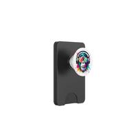 Colorful Cool Monkey Graffiti Headphones Art PopSockets PopWallet for MagSafe