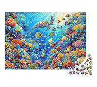 Colorful Coral Reef 100% Recycled Cardboard Bird Resting Quietly 1000 Piece Puzzle for Adults The Impossible Challenge 52x38cm/1000pcs