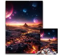 Colorful Cosmic Landscape Adult Jigsaw Puzzles 1000 Pieces Wooden Jigsaw Puzzles Colorful Home DecorInteractive Family Game 1000 PCS(75x50cm)