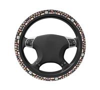 Colorful cotton candyPrinted steering wheel cover elastic steering wheel cover 15-inch diameter suitable for SUVs and cars