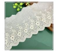 Colorful Cotton Embroidery Lace Edge Width 11cm Ruffle Lace Decoration Rustic Wedding Accessories 15 Yards (Apricot)