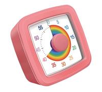 Colorful Countdown Timer 60 Minutes Visual Desk Time Management Tool with Rainbow Disk Kids Gift Visual Rainbow for Learning Time Management Tool with Colorful Display and Easy Operations