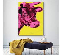 Colorful Cow Andy Warhol Animal Paintings Wall Art Abstract Pictures For Living Room Modern Print Posters Decor19.6”x 27.5”(50x70cm) No frame