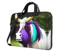 Colorful cow's head 13 inch Laptop and Tablet, Sleek Design, Durable and Water-Repellent Fabric, Business Casual